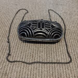 Free People Brass Metal Silver Purse